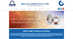 Desktop Screenshot of kisaansteels.com