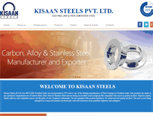 Tablet Screenshot of kisaansteels.com